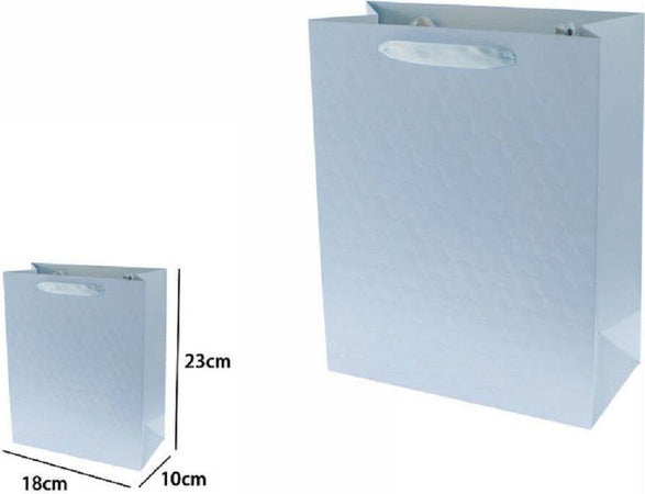 Set 2 Borse Buste Regalo Shopper Azzurra Goffrata Manico Tessuto 23x18x10cm 69926 Casa, arredamento e bricolage > Prodotti per Feste Trade Shop italia - Napoli, Commerciovirtuoso.it