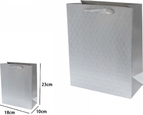 Set 2 Borse Buste Regalo Shopper Grigia Goffrata Manico Tessuto 23x18x10cm 69932 Casa, arredamento e bricolage > Prodotti per Feste Trade Shop italia - Napoli, Commerciovirtuoso.it