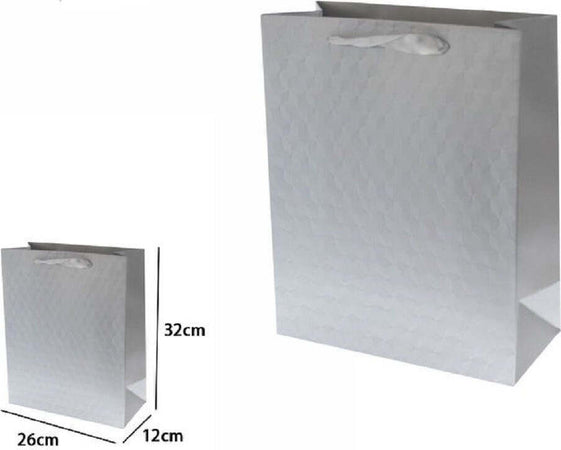 Set 2 Borse Buste Regalo Shopper Grigia Goffrata Manico Tessuto 32x26x12cm 69933 Casa, arredamento e bricolage > Prodotti per Feste Trade Shop italia - Napoli, Commerciovirtuoso.it