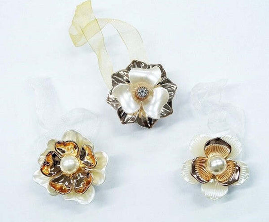 Set 2 Calamite Fiore Perlato Perla Glitter Fermatenda Fiori Lucido Design Tende Casa e cucina/Tessili per la casa/Accessori per tende e tendine/Fermatende e raccogli tenda Trade Shop italia - Napoli, Commerciovirtuoso.it