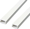 Set-2-Canalina-Elettrica-Passacavi-Adesiva-Da-1mt-In-Plastica-Bianco-20-X-10-Mm