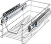 Set-2-Cassetti-Cassetto-Telescopico-Cucina-30cm-Cestello-Estraibile-Salvaspazio