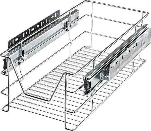 Set-2-Cassetti-Cassetto-Telescopico-Cucina-30cm-Cestello-Estraibile-Salvaspazio
