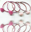 Set-2-Cerchietti-Cerchietto-Frontino-Rosa-Pon-Pon-Capelli-Fermacapelli-Accessori