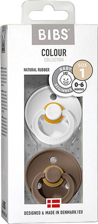Set 2 Ciucci BIBS Bianco/Nocciola 0-6 Mesi Prima infanzia/Succhietti e massaggiagengive/Succhietti La Casa Del Bebè - Napoli, Commerciovirtuoso.it