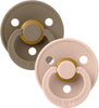 Set 2 Ciucci BIBS Colour Nocciola e Rosa Cipria 6 mesi + Prima infanzia/Succhietti e massaggiagengive/Succhietti La Casa Del Bebè - Napoli, Commerciovirtuoso.it