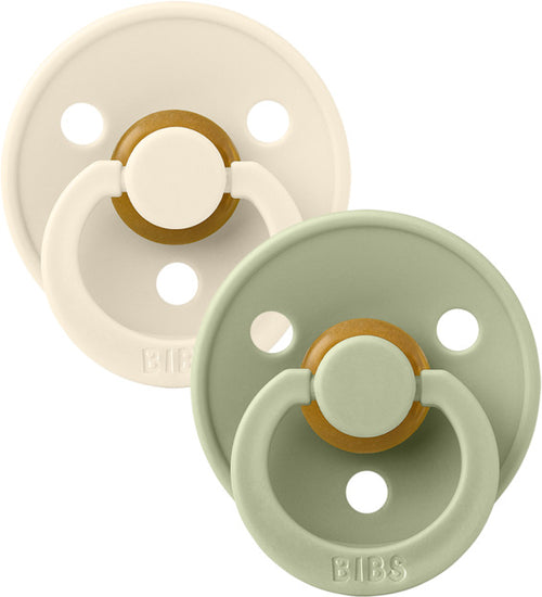 Set 2 Ciucci BIBS Colour Salvia e Avorio 6 mesi + Prima infanzia/Succhietti e massaggiagengive/Succhietti La Casa Del Bebè - Napoli, Commerciovirtuoso.it