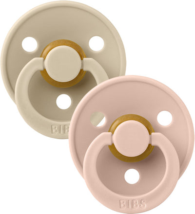 Set 2 Ciucci BIBS Colour Vaniglia e Rosa Cipria 6 mesi + Prima infanzia/Succhietti e massaggiagengive/Succhietti La Casa Del Bebè - Napoli, Commerciovirtuoso.it
