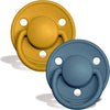 Set 2 Ciucci BIBS De Lux Giallo Mostarda e Blu Petrolio 0-6 Mesi Prima infanzia/Succhietti e massaggiagengive/Succhietti La Casa Del Bebè - Napoli, Commerciovirtuoso.it