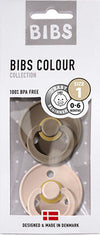 Set 2 Ciucci BIBS Nocciola/Rosa Cipria 0-6 Mesi Prima infanzia/Succhietti e massaggiagengive/Succhietti La Casa Del Bebè - Napoli, Commerciovirtuoso.it