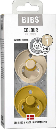 Set 2 Ciucci BIBS Vaniglia/Mostarda 0-6 Mesi Prima infanzia/Succhietti e massaggiagengive/Succhietti La Casa Del Bebè - Napoli, Commerciovirtuoso.it