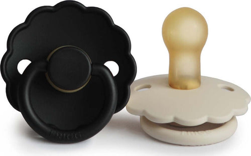Set 2 Ciucci FRIGG Daisy Latex Cream/Jet Black 0-6m Prima infanzia/Succhietti e massaggiagengive/Succhietti La Casa Del Bebè - Napoli, Commerciovirtuoso.it