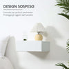Set-2-Comodini-Sospesi-in-Legno,-Design-Moderno,-40x30x15cm---Bianco-LK6831-481WTLK6