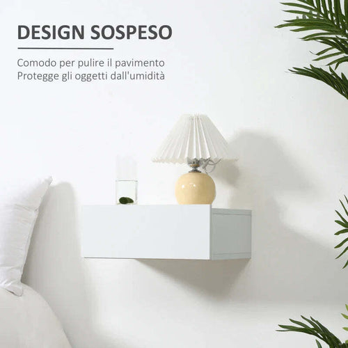 Set-2-Comodini-Sospesi-in-Legno,-Design-Moderno,-40x30x15cm---Bianco-LK6831-481WTLK6