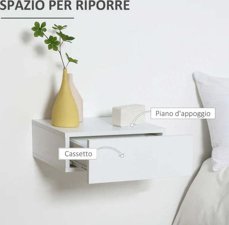 Set-2-Comodini-Sospesi-in-Legno,-Design-Moderno,-40x30x15cm---Bianco-LK6831-481WTLK6