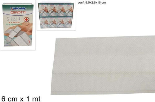 Set 2 Confezioni Cerotto Cerotti Striscia Garza Medicazione Traspirante 6cmx1mt Salute e Bellezza > Cura della Persona Trade Shop italia - Napoli, Commerciovirtuoso.it