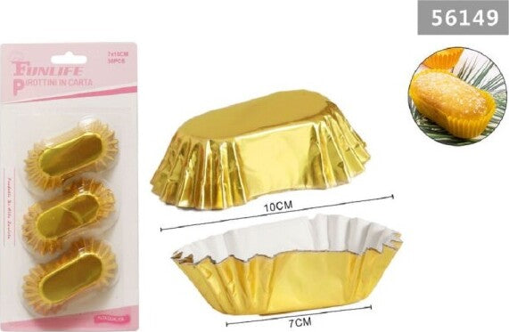 Set-2-Confezioni-Da-30-Stampi-Pirottini-Carta-7x10cm-Cupcake-Muffin-Ovale-56149