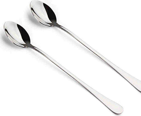 Set 12 Cucchiaini Da Dessert In Acciaio Inox 17 Cm - Per Gelato, Caffè, Torte E Ristorazione