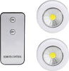 Set-2-Faretti-Cob-Controllo-Remoto-Luce-A-Led-Lampada-Armadio-Con-Telecomando