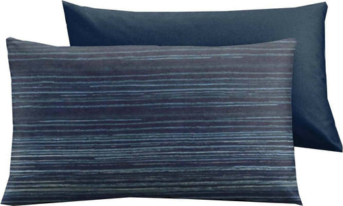 Set 2 Federe Coppia Di Federe Bifaccia Doubleface Stampa Digitale 100% Cotone Made In Italy Giochi Di Blu Casa e cucina/Tessili per la casa/Biancheria da letto/Lenzuola e federe/Federe Novilunio - Sesto San Giovanni, Commerciovirtuoso.it