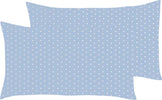 Set-2-federe-coppia-di-federe-bifaccia-doubleface-stampa-digitale-100%-cotone-Made-in-Italy-POIS-BIANCHI-SU-CELESTE