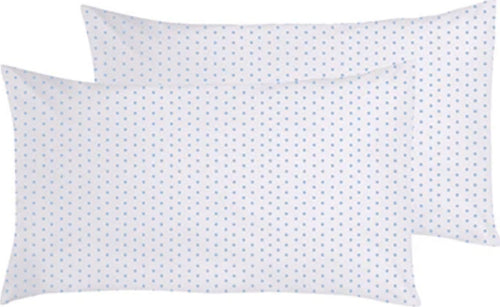 Set-2-federe-coppia-di-federe-bifaccia-doubleface-stampa-digitale-100%-cotone-Made-in-Italy-POIS-CELESTI-SU-BIANCO