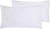 Set-2-federe-coppia-di-federe-bifaccia-doubleface-stampa-digitale-100%-cotone-Made-in-Italy-POIS-CELESTI-SU-BIANCO