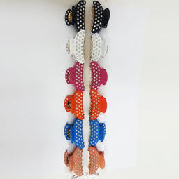 Mabor 6 Pettini Francesi Per Capelli Donna - Set 3 Colori (Nero, Bianco, Marrone)