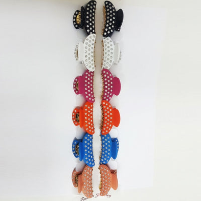 Set 2 Fermacapelli Pinza Pinze Glitter 5.5cm Molletta Accessori Brillantini Fermacapelli Trade Shop italia - Napoli, Commerciovirtuoso.it