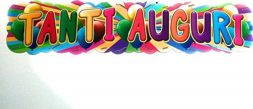 SET 2 FESTONI FESTONE SCRITTA TANTI AUGURI MULTICOLORE FESTA 100CM BIMBI PARTY Casa e cucina/Hobby creativi/Materiali per hobby creativi/Forniture per feste/Articoli per feste e compleanni per bambini/Decorazioni/Palloncini Trade Shop italia - Napoli, Commerciovirtuoso.it