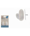 Set 2 Ganci Appendini Parete Adesivi Casa Cucina Bagno Attaccapanni Bianco 87016