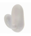 Set 2 Ganci Appendini Parete Adesivi Casa Cucina Bagno Attaccapanni Bianco 87016