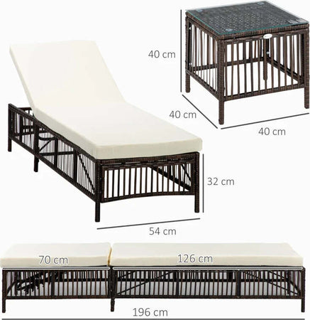 Set-2-Lettini-Prendisole-con-Cuscini-Imbottiti-e-Tavolino-in-Rattan-PE,-Marrone-e-Beige-862-068V00MB