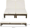 Set-2-Lettini-Prendisole-in-Rattan-PE-con-Cuscino-e-Schienale-5-Reclinazioni,-196x60x22cm-862-019V00BN