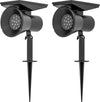 Set-2-Luci-da-Giardino-Solari-RGB-con-2-Modalità-di-Illuminazione,-in-PP-e-PC,-10.6x15x38-cm,-Nero-XF1844-835V00BKXF1