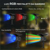 Set-2-Luci-da-Giardino-Solari-RGB-con-2-Modalità-di-Illuminazione,-in-PP-e-PC,-10.6x15x38-cm,-Nero-XF1844-835V00BKXF1