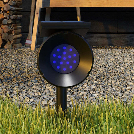 Set-2-Luci-da-Giardino-Solari-RGB-con-2-Modalità-di-Illuminazione,-in-PP-e-PC,-10.6x15x38-cm,-Nero-XF1844-835V00BKXF1