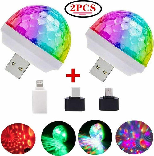 Set 2 Luci Magiche Magic Balls Led Usb Smartphone Discoteca Party Led8272 Casa, arredamento e bricolage > Illuminazione da interno > Lampade Led Trade Shop italia - Napoli, Commerciovirtuoso.it