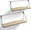Set-2-Mensole-Parete-Rettangolare-Mensola-Scaffale-Metallo-E-Legno-2-Misure