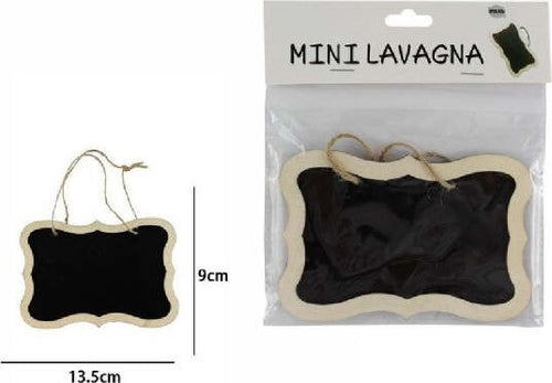 Set-2-Mini-Lavagnette-In-Ardesia-Segnaposti-Da-Appendere-Lavagna-Memo-53922a