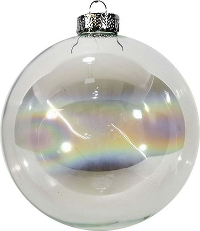 Set 2 palline per albero di Natale in vetro pendaglio trasparente cangiante Casa e cucina/Decorazioni per interni/Addobbi e decorazioni per ricorrenze/Decorazioni natalizie/Addobbi e decorazioni/Palle e palline MagiediNatale.it - Altamura, Commerciovirtuoso.it