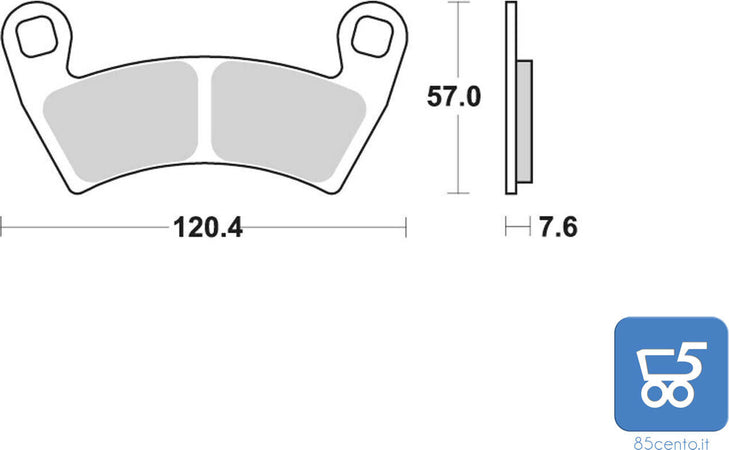 Set 2 Pastiglie Freni AP Racing Off-Road Sintered Formula LMP497 ORR per MOTO