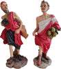 Set 2 Pastori in poliresina con vestiti in tessuto personaggi per presepe viandanti h 20 cm Casa e cucina/Decorazioni per interni/Addobbi e decorazioni per ricorrenze/Decorazioni natalizie/Presepi/Statuine e fondali per il presepe MagiediNatale.it - Altamura, Commerciovirtuoso.it