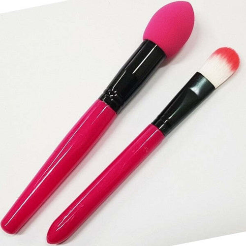 Set-2-Pennelli-Applicatore-A-Spugna-Lattice-+-Piatto-Fondotinta-Correttore-Make-Up
