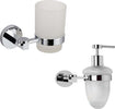 Set 2 Pezzi Accessori da Bagno Margherita 002 Ottone Cromato Casa e cucina/Bagno/Accessori per il bagno/Dosatori e porta accessori/Dosatori per sapone liquido Ogomondo - Martina Franca, Commerciovirtuoso.it