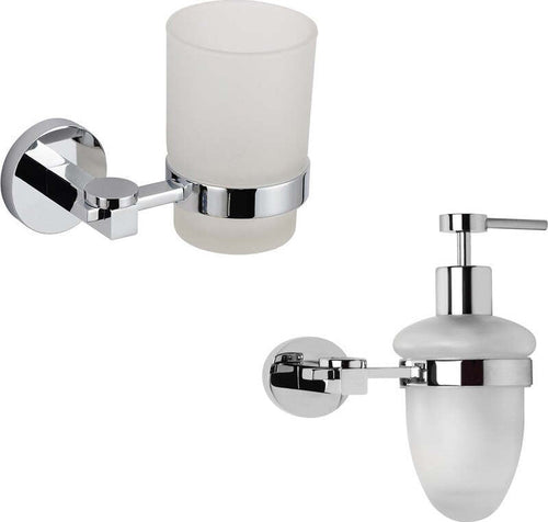 Set 2 Pezzi Accessori da Bagno Margherita 002 Ottone Cromato Casa e cucina/Bagno/Accessori per il bagno/Dosatori e porta accessori/Dosatori per sapone liquido Ogomondo - Martina Franca, Commerciovirtuoso.it