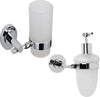 Set 2 Pezzi Accessori da Bagno Narciso 002 Ottone Cromato Casa e cucina/Bagno/Accessori per il bagno/Dosatori e porta accessori/Dosatori per sapone liquido Ogomondo - Martina Franca, Commerciovirtuoso.it