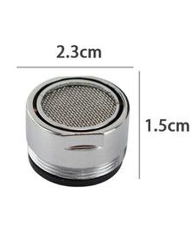 Set 2 Pezzi Aeratore Per Rubinetti M24 In Abs Filtro Maschio Guarnizioni 52227