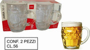 Set 2 Pezzi Brocca Bicchieri Boccali Birra In Vetro Classico 56 Cl Con Manico Casa, arredamento e bricolage > Cucina > Bottiglie e Brocche Trade Shop italia - Napoli, Commerciovirtuoso.it