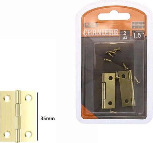 Set 2 Pezzi Cerniere In Ottone Per Porte Mobili Armadi Sportelli Ante 35mm 69037 Casa, arredamento e bricolage > Bricolage e fai da te > Minuteria Trade Shop italia - Napoli, Commerciovirtuoso.it